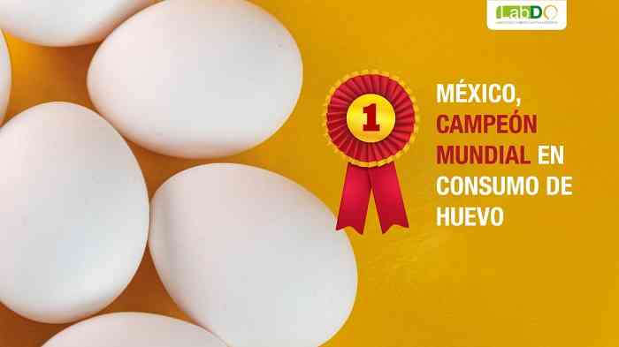 México, Campeón Mundial En Consumo De Huevo